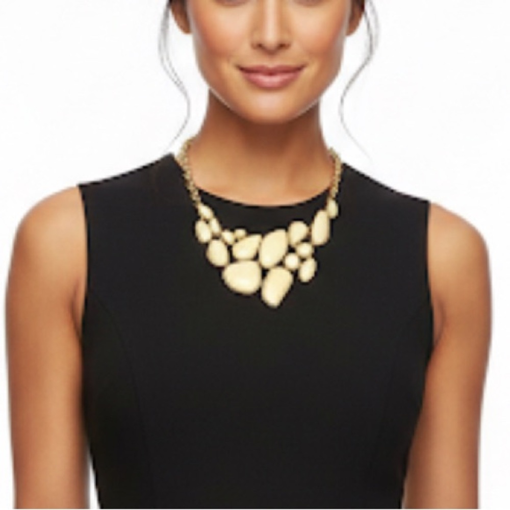Vintage Women's 18" Bib Reversible Necklace Faceted Beads & Bird Engraved Gold